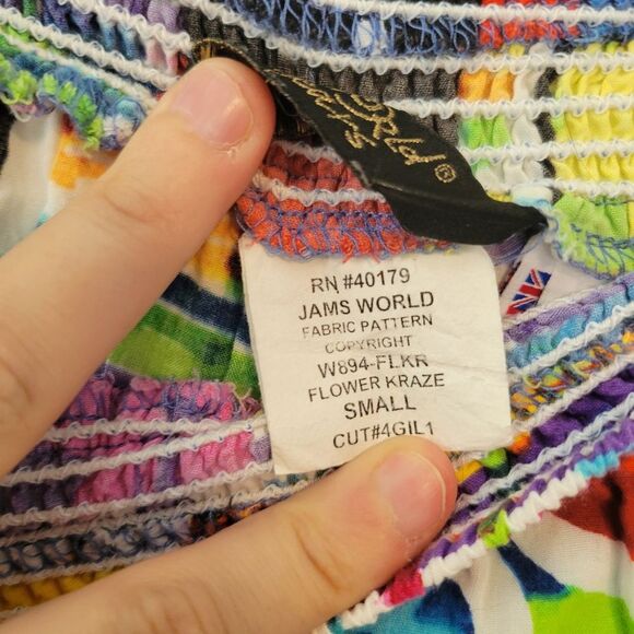 Jams World Flower Kraze Patterned Multicolored Maxi Skirt Size Small Vintage - Picture 6 of 7